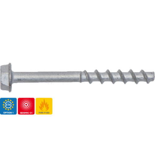 Concrete Screws CS, Zinc Plated