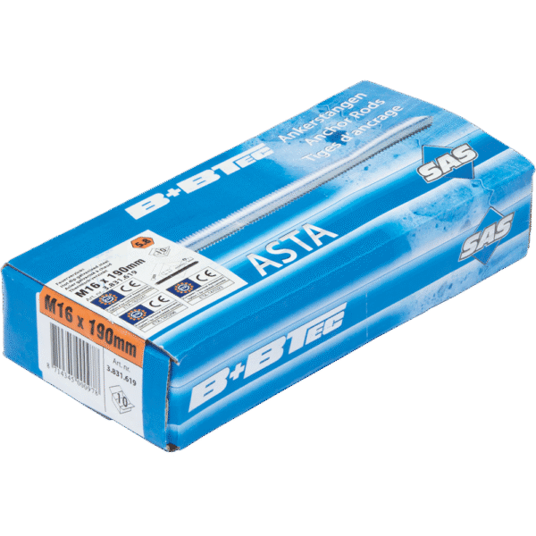 Ankerstangen ASTA-AS, Stahl 5.8 Thermisch Verzinkt