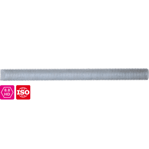 Anchor Rods Steel 8.8 Hot-Dip Galvanised, ISO Compatible