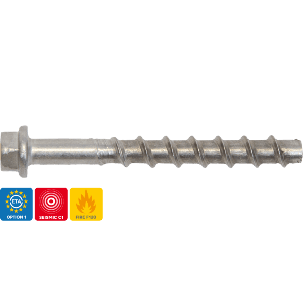 Betonschroeven CS, Roestvrijstaal A4-70